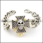 Stainless Steel Skull Bracelet -b000726