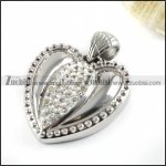 Unique Heart Stainless Steel Pendant - p000117