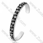 Numerous small Skulls Stainless Steel Bangles - JB350033