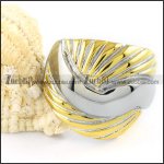 spiral burr Stainless Steel ring - r000103