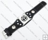 Stainless Steel Peace Sign Leather bracelet -JB140046