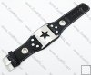 Stainless Steel five-pointed star Leather bracelet -JB140050