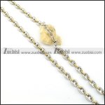 Stainless Steel Necklace -n000313, size is