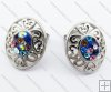 Glittery Rhinestone Stainless Steel Earring JE410007