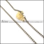 Stainless Steel Necklace -n000348, size is