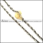 Stainless Steel Necklace -n000357, size is