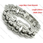 22MM Heavy Stainless Steel Biker Chain Links Bracelet -b000626